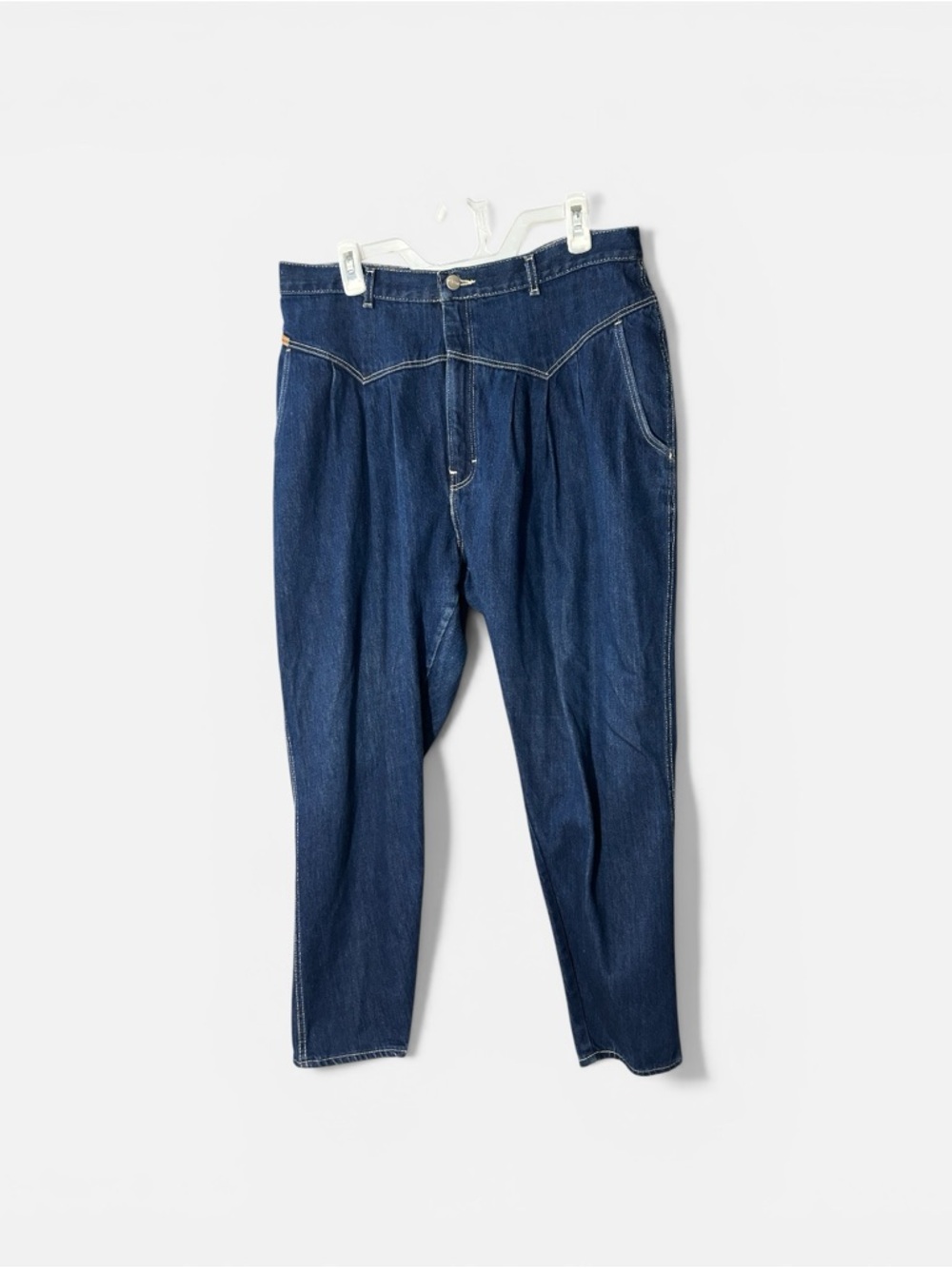 Gitano Vintage Plus Size Pleated Ultra High Rise Tapered Mom 80s Denim Sz 20W